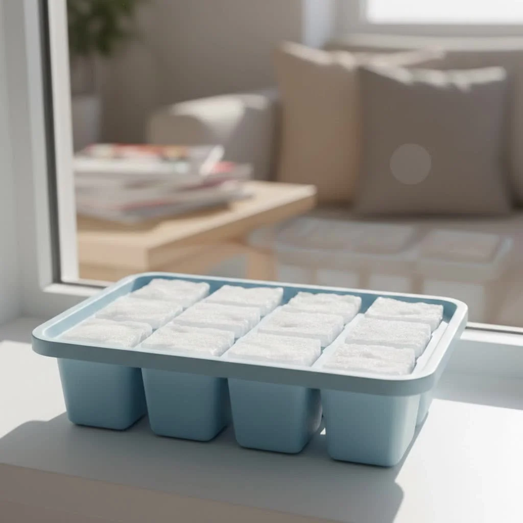 Various types of ice cube trays