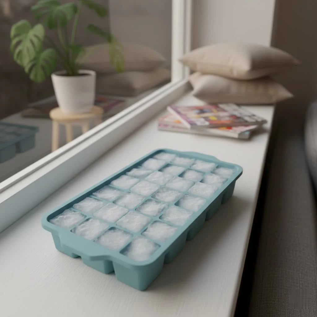 Large silicone ice cube trays for drinks