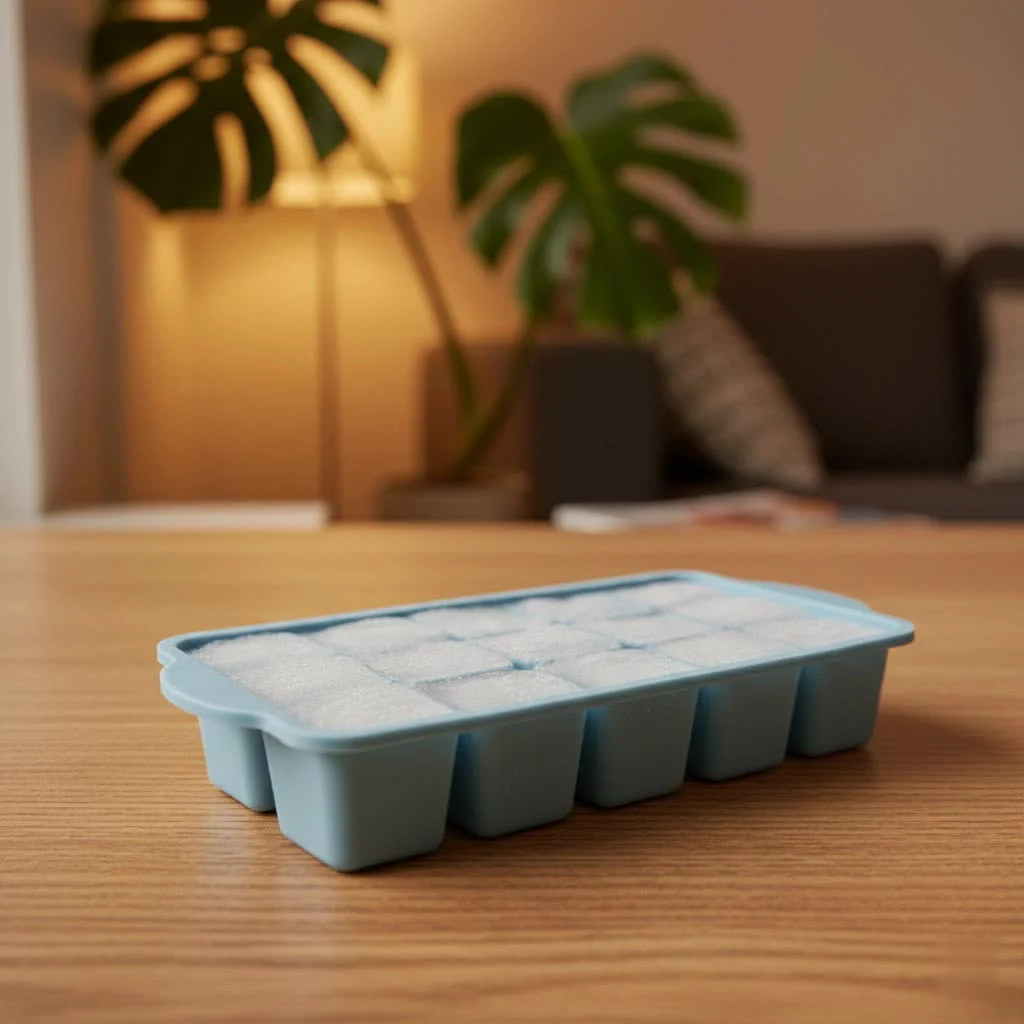 Hello Kitty ice cube tray with pink silicone