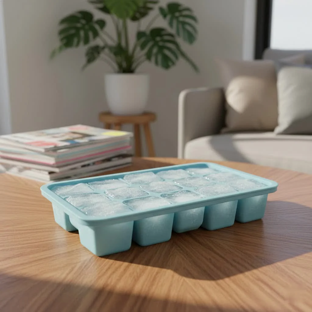 Inflatable ice tray for party drinks